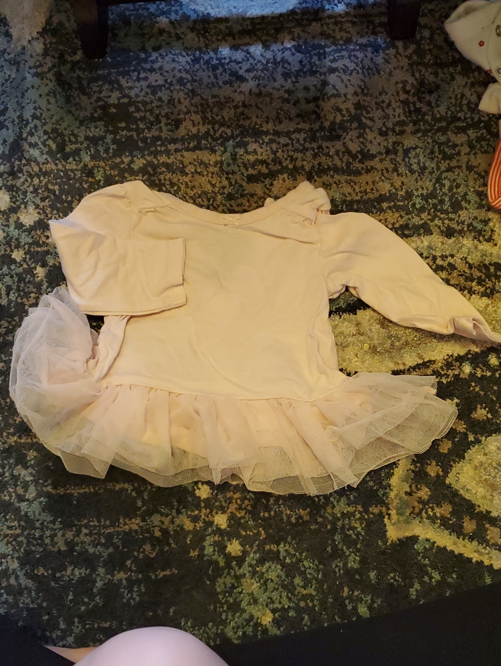 Carter's Light Pink Long Sleeve Tutu Shirt